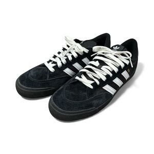Adidas Classic Black Suede Sneakers with White Stripes